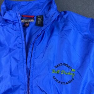 bill dickey Antigua Mens Golf Windbreaker Jacket Blue M 25th  East West Classic